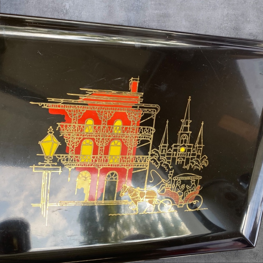 MCM New Orleans carriage black heavy duty tray